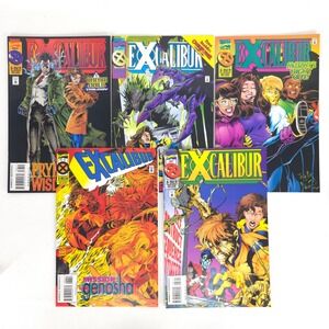 Excalibur Comics Lot Marvel X-Men Deluxe Issues 86-88 90 91 1990s Vintage Bagged